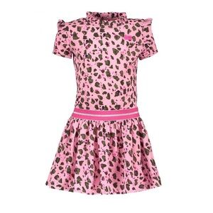 Pink and Brown Kids Casual Dress